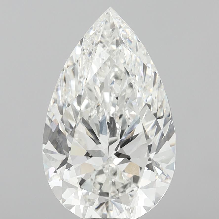 8.05 Carat Pear Shaped, Ideal Cut, F Color, VVS1 Clarity, IGI Certified Lab Grown Diamond