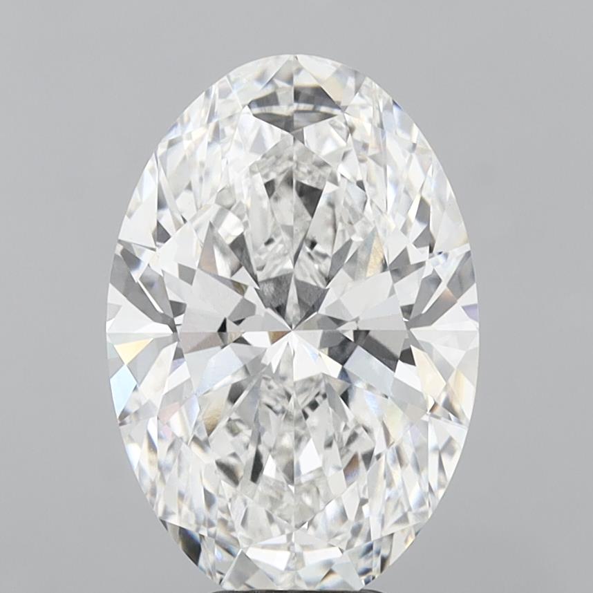 8.05 Carat Oval Shaped, Ideal Cut, E Color, VVS2 Clarity, IGI Certified Lab Grown Diamond