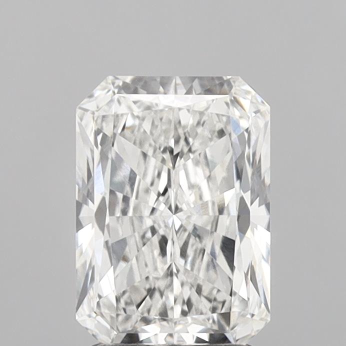 2.02 Carat Radiant Shaped, Ideal Cut, F Color, VVS2 Clarity, IGI Certified Lab Grown Diamond