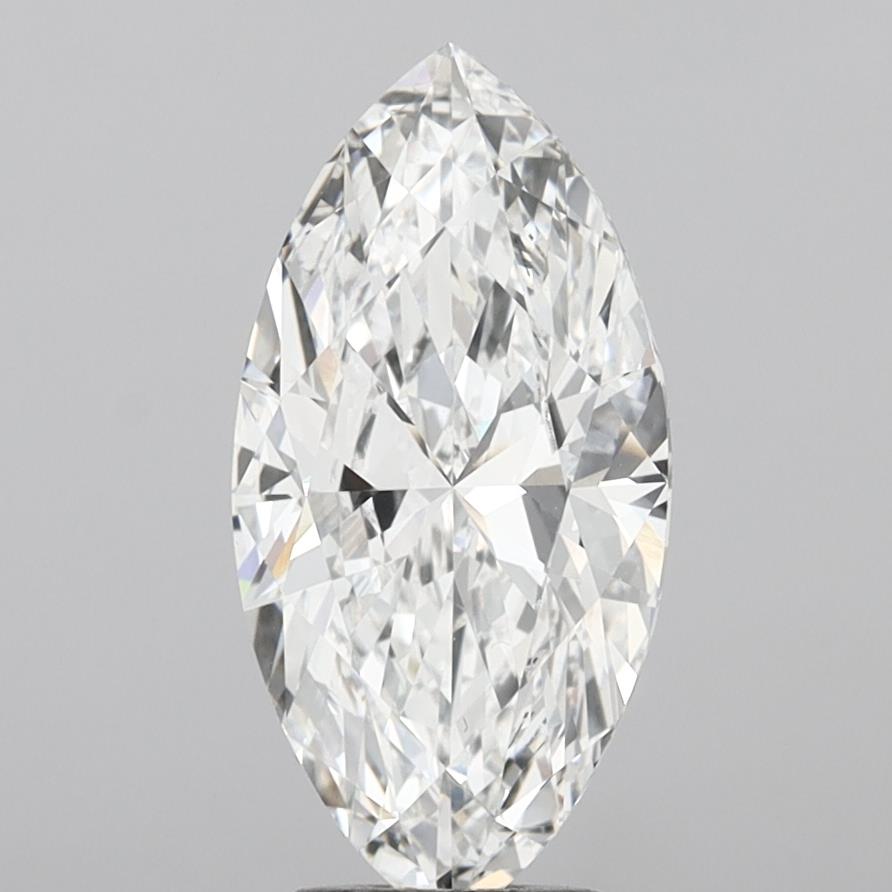 5.04 Carat Marquise Shaped, Ideal Cut, E Color, VVS2 Clarity, IGI Certified Lab Grown Diamond