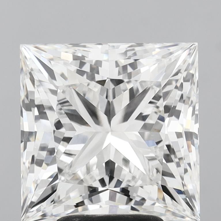 5.10 Carat Princess Shaped, Very Good Cut, E Color, VVS2 Clarity, IGI Certified Lab Grown Diamond