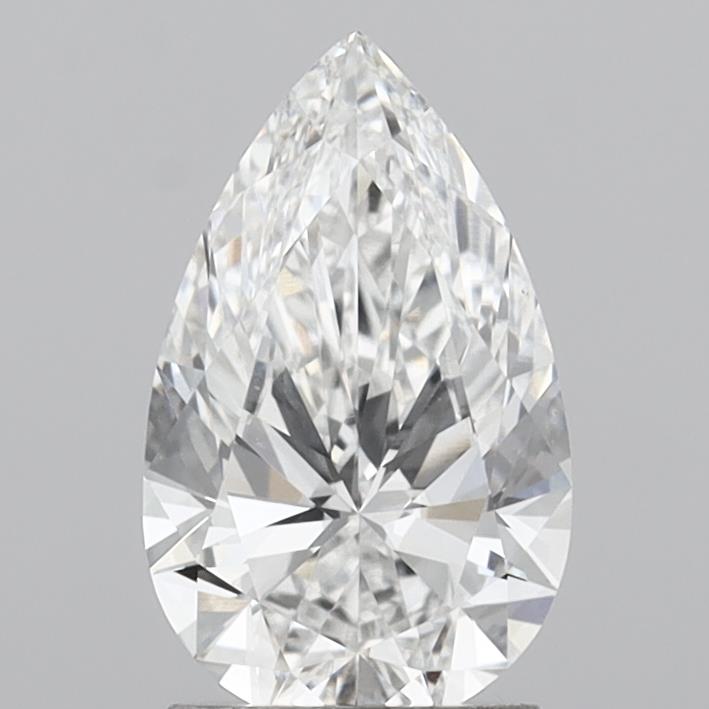 1.94 Carat Pear Shaped, Ideal Cut, E Color, VVS2 Clarity, IGI Certified Lab Grown Diamond