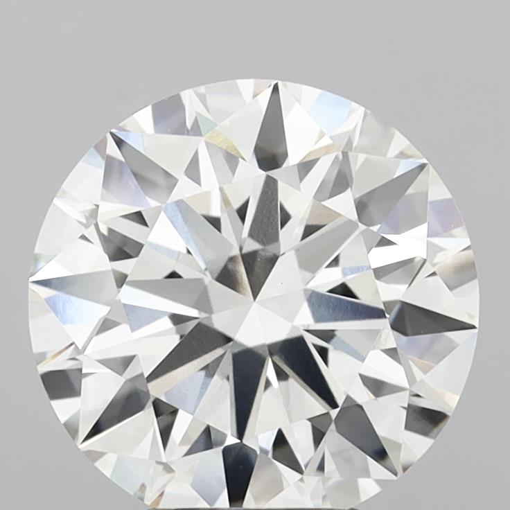 4.09 Carat Round Shaped, Ideal Cut, G Color, VVS2 Clarity, IGI Certified Lab Grown Diamond