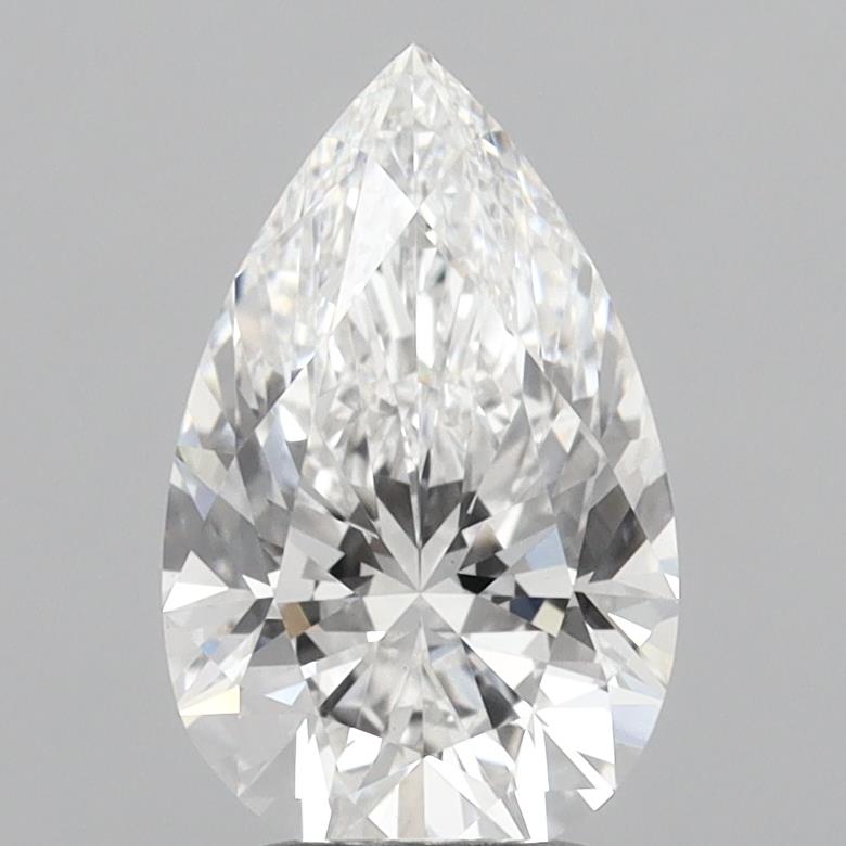 2.59 Carat Pear Shaped, Excellent Cut, E Color, VVS2 Clarity, IGI Certified Lab Grown Diamond