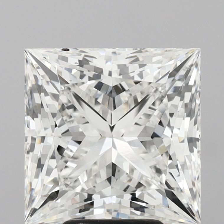 5.58 Carat Princess Shaped, Ideal Cut, F Color, VVS2 Clarity, IGI Certified Lab Grown Diamond