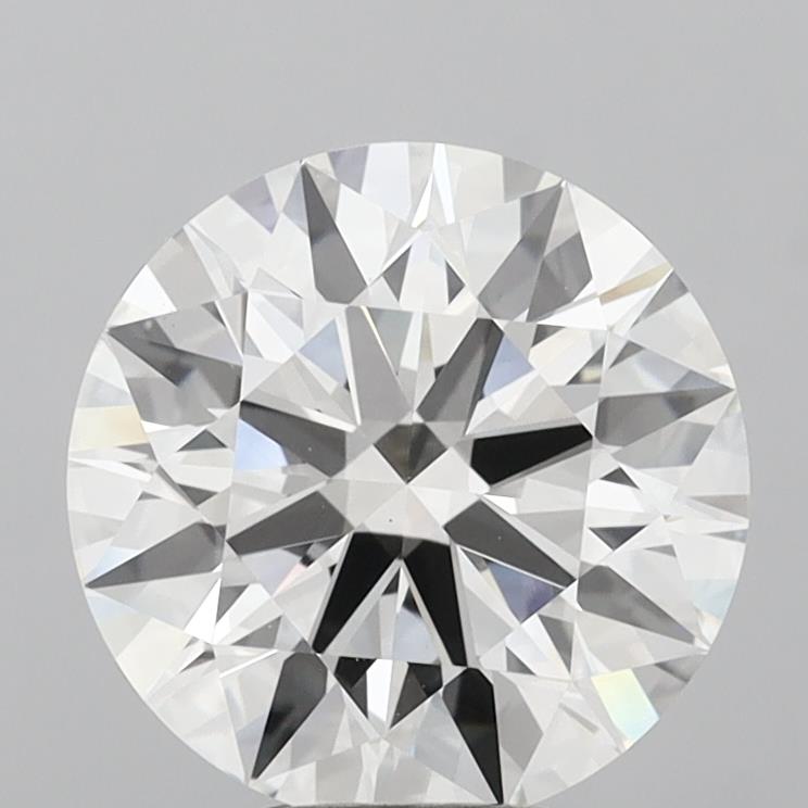 6.00 Carat Round Shaped, Excellent Cut, F Color, VVS2 Clarity, IGI Certified Lab Grown Diamond