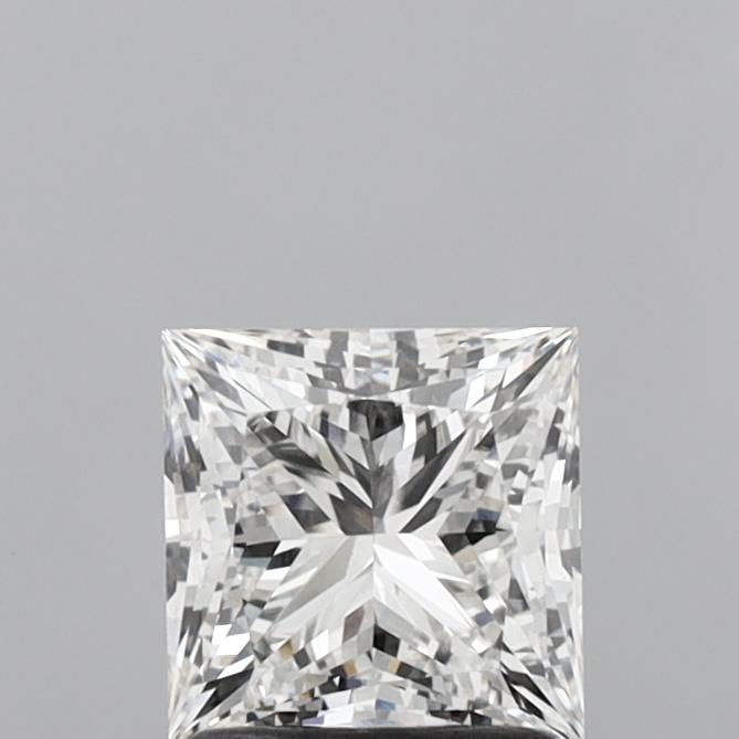 1.50 Carat Princess Shaped, Ideal Cut, F Color, VS1 Clarity, IGI Certified Lab Grown Diamond