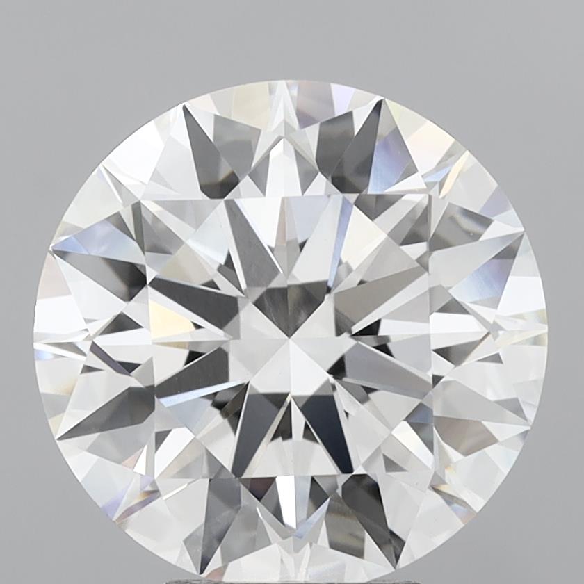 6.04 Carat Round Shaped, Ideal Cut, F Color, VVS2 Clarity, IGI Certified Lab Grown Diamond
