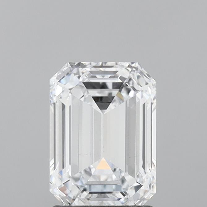 1.58 Carat Emerald Shaped, Ideal Cut, E Color, VS2 Clarity, IGI Certified Lab Grown Diamond