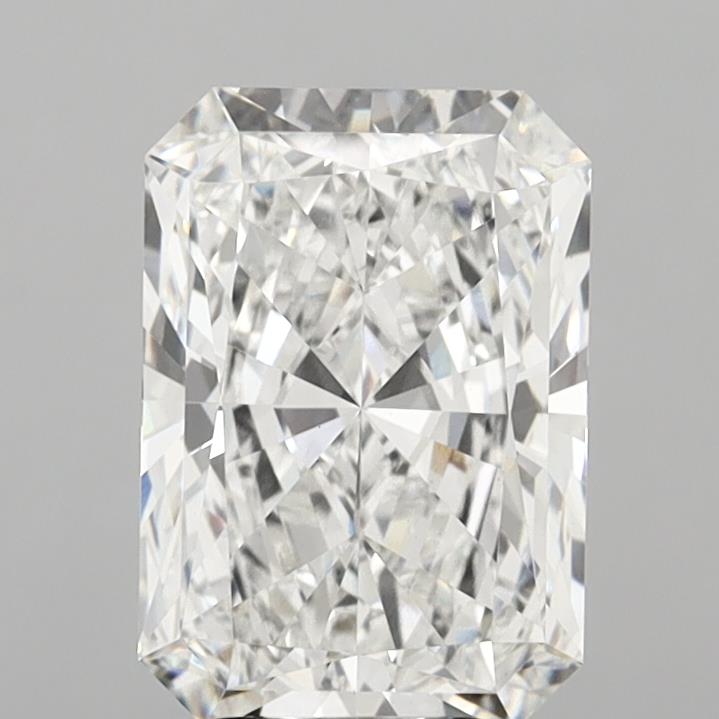 6.02 Carat Radiant Shaped, Ideal Cut, E Color, VVS2 Clarity, IGI Certified Lab Grown Diamond