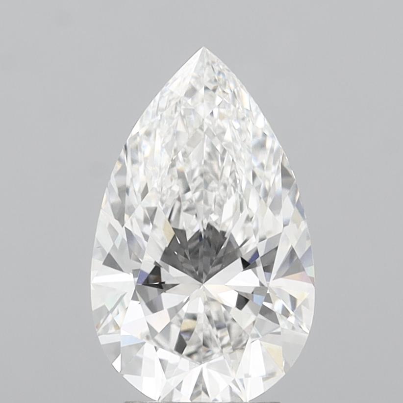 3.58 Carat Pear Shaped, Ideal Cut, E Color, VVS2 Clarity, IGI Certified Lab Grown Diamond