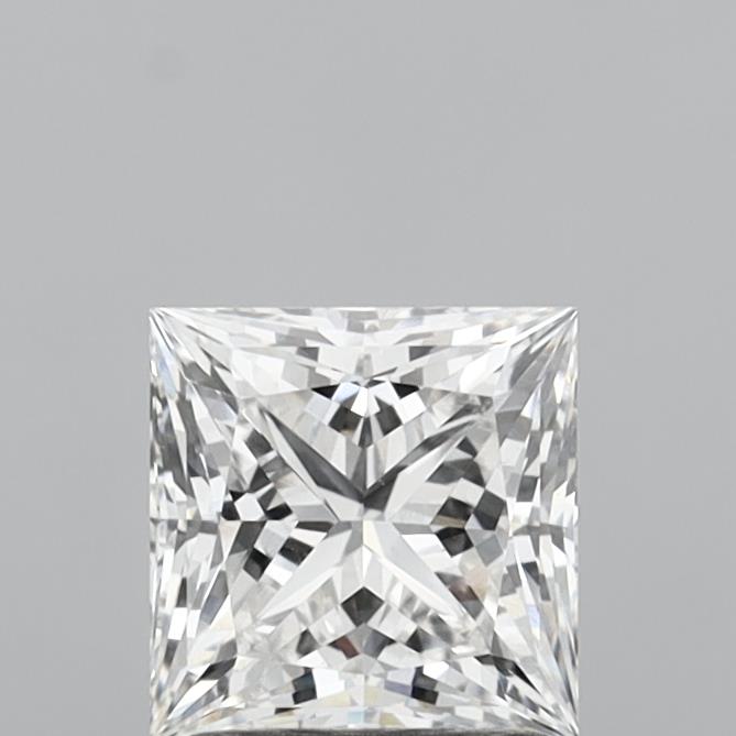 1.52 Carat Princess Shaped, Ideal Cut, E Color, VVS2 Clarity, IGI Certified Lab Grown Diamond