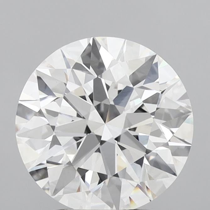 3.02 Carat Round Shaped, Ideal Cut, E Color, VVS2 Clarity, IGI Certified Lab Grown Diamond