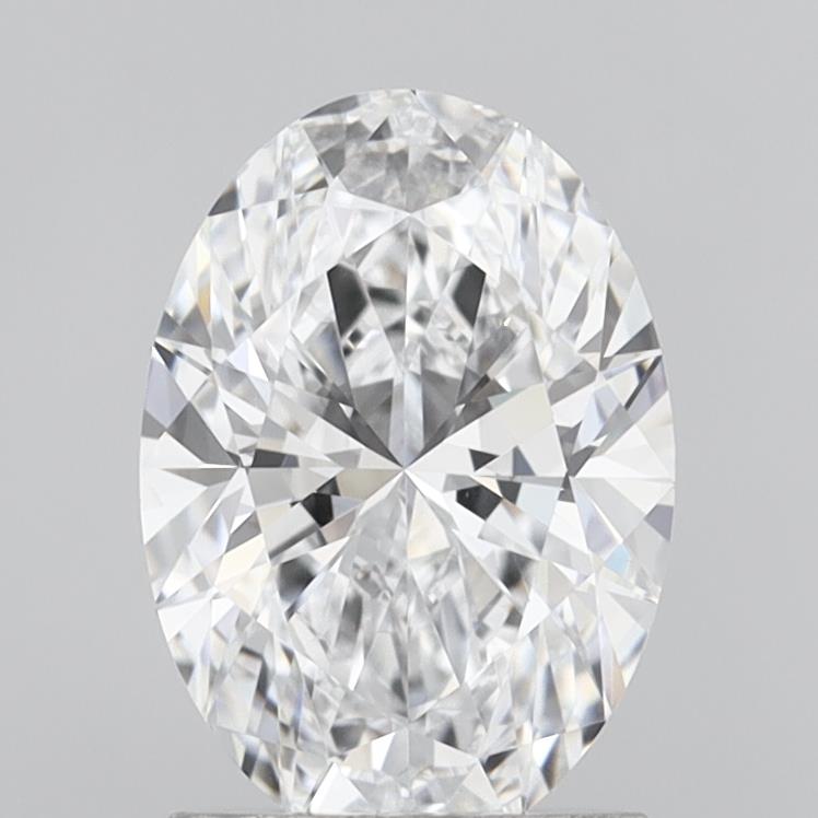 1.64 Carat Oval Shaped, Very Good Cut, D Color, VVS2 Clarity, IGI Certified Lab Grown Diamond