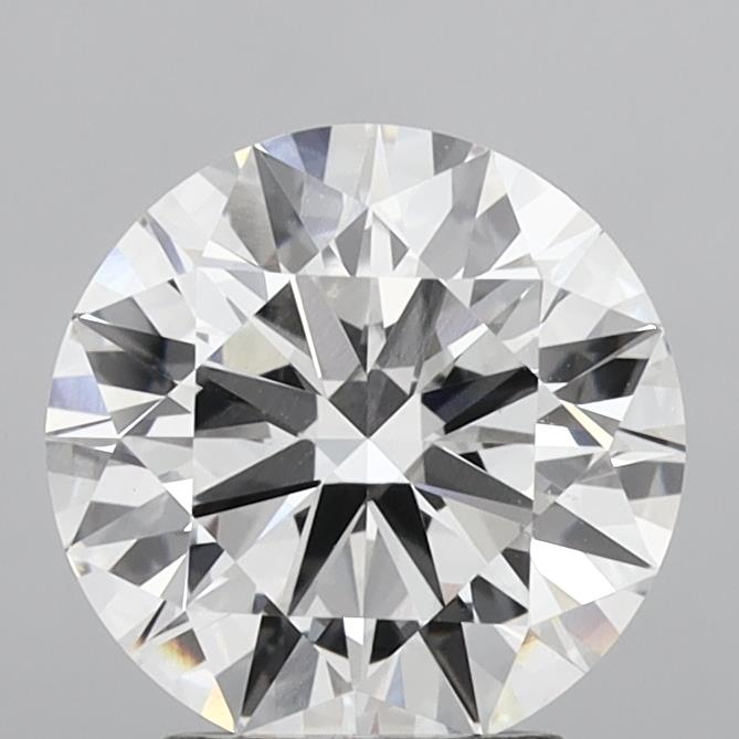 3.06 Carat Round Shaped, Ideal Cut, E Color, VVS2 Clarity, IGI Certified Lab Grown Diamond