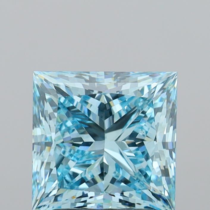 2.93 Carat Princess Shaped, Ideal Cut, VVS2 Clarity, IGI Certified Lab Grown Diamond