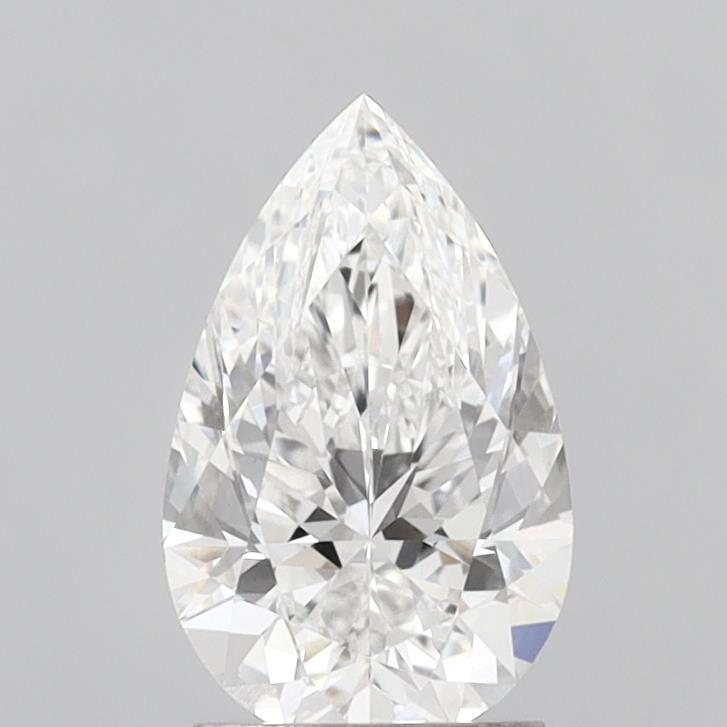 2.04 Carat Pear Shaped, Excellent Cut, E Color, VVS2 Clarity, IGI Certified Lab Grown Diamond