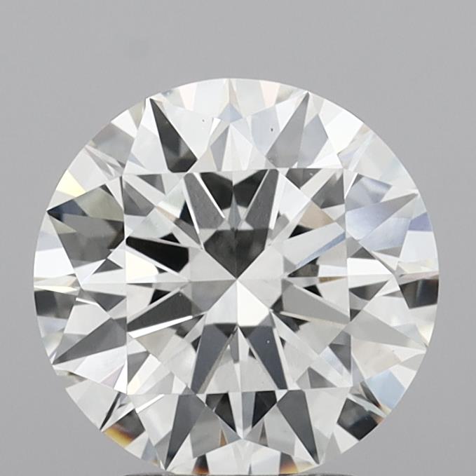2.96 Carat Round Shaped, Excellent Cut, G Color, VVS2 Clarity, IGI Certified Lab Grown Diamond