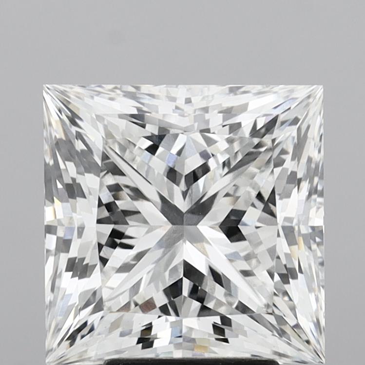 5.06 Carat Princess Shaped, Ideal Cut, E Color, VS1 Clarity, IGI Certified Lab Grown Diamond