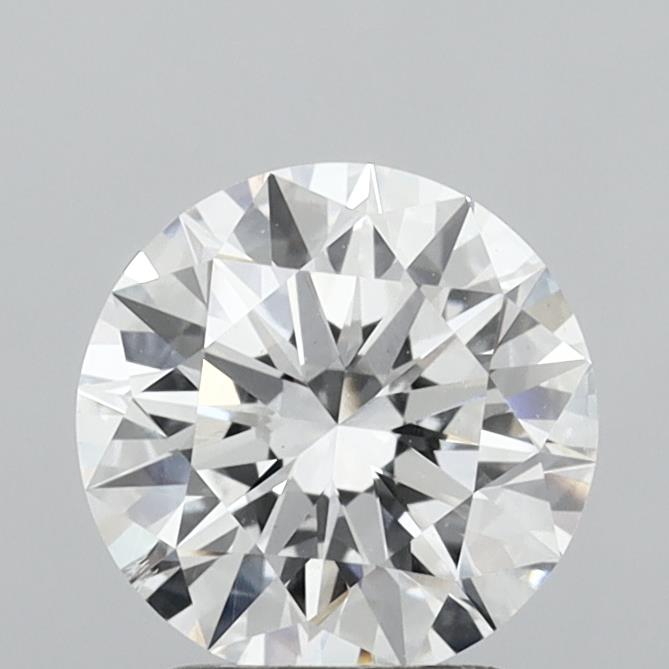 2.06 Carat Round Shaped, Ideal Cut, D Color, VS2 Clarity, IGI Certified Lab Grown Diamond