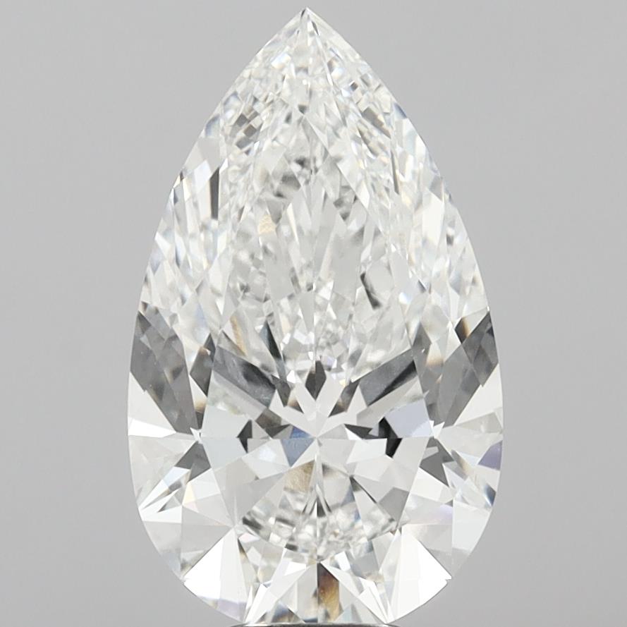 8.54 Carat Pear Shaped, Ideal Cut, F Color, VVS1 Clarity, IGI Certified Lab Grown Diamond