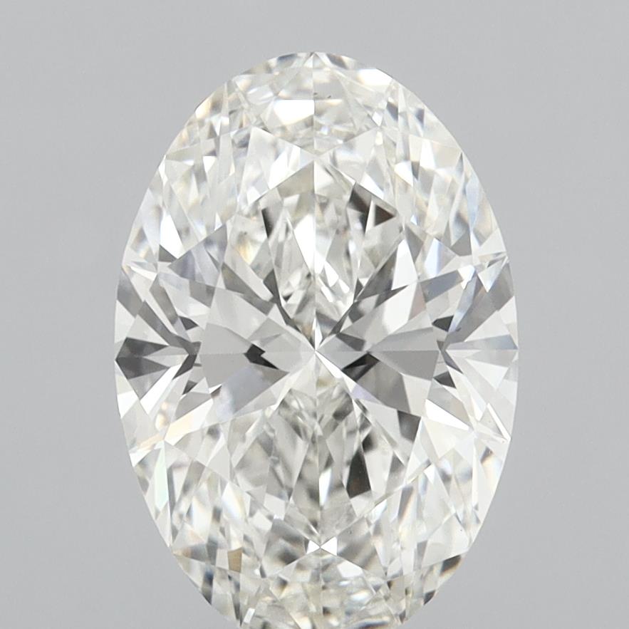 4.09 Carat Oval Shaped, Ideal Cut, G Color, VVS2 Clarity, IGI Certified Lab Grown Diamond