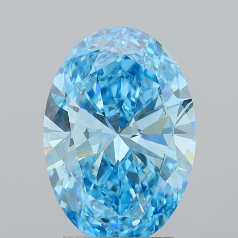 2.87 Carat Oval Shaped, Excellent Cut, VVS2 Clarity, IGI Certified Lab Grown Diamond