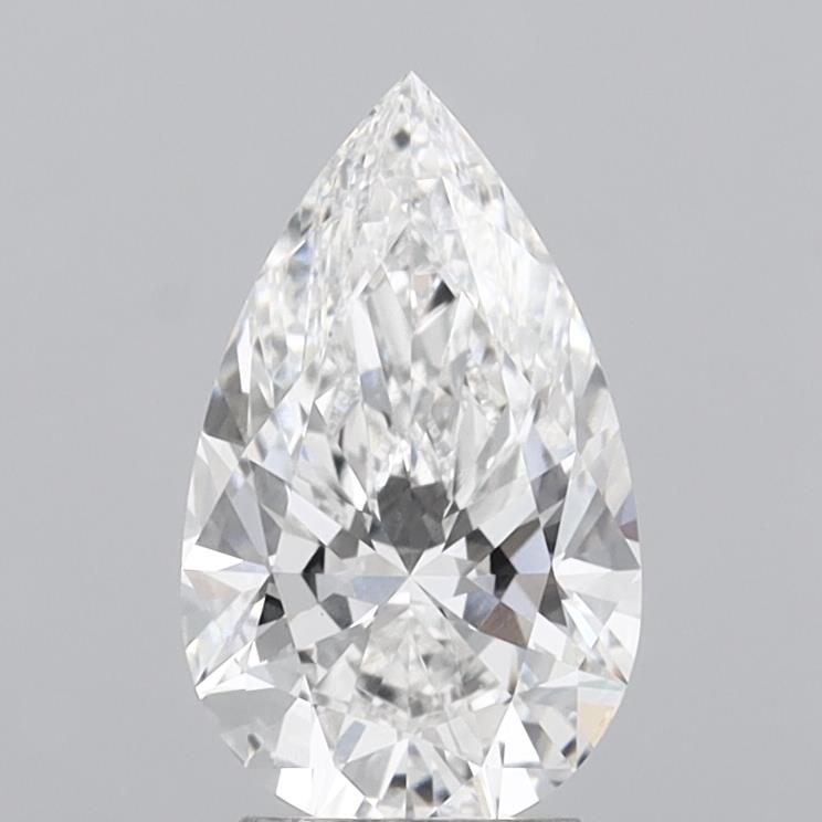 3.04 Carat Pear Shaped, Ideal Cut, E Color, VS1 Clarity, IGI Certified Lab Grown Diamond