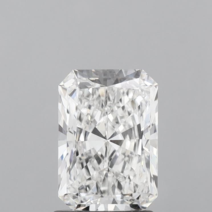 1.53 Carat Radiant Shaped, Ideal Cut, E Color, VVS2 Clarity, IGI Certified Lab Grown Diamond