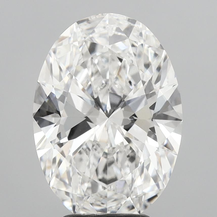 4.09 Carat Oval Shaped, Ideal Cut, E Color, VVS2 Clarity, IGI Certified Lab Grown Diamond