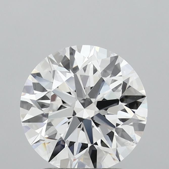 1.97 Carat Round Shaped, Ideal Cut, D Color, VVS2 Clarity, IGI Certified Lab Grown Diamond
