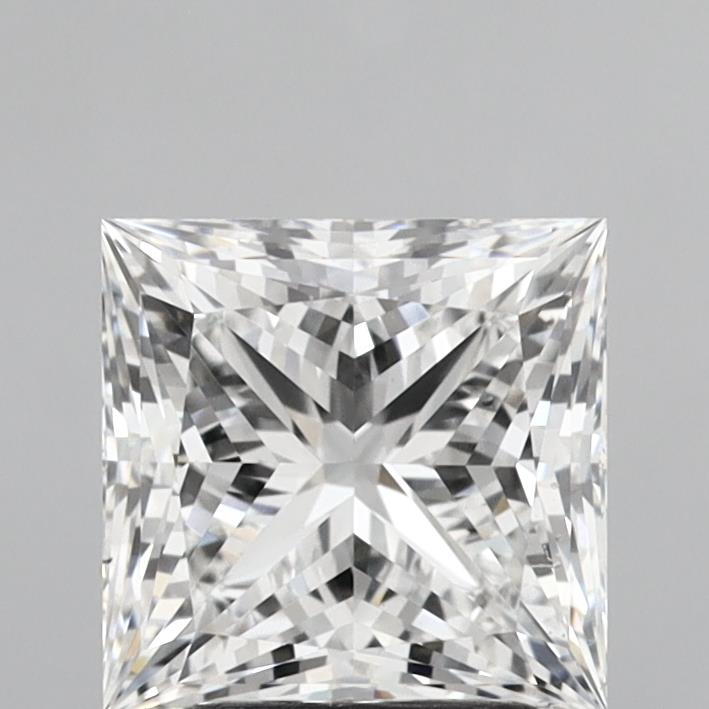 3.04 Carat Princess Shaped, Ideal Cut, E Color, VS1 Clarity, IGI Certified Lab Grown Diamond