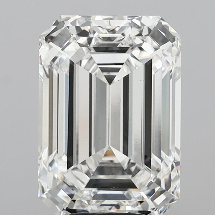 8.04 Carat Emerald Shaped, Ideal Cut, E Color, VS1 Clarity, IGI Certified Lab Grown Diamond