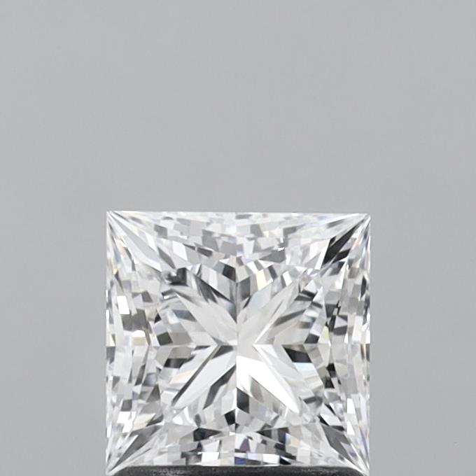 1.32 Carat Princess Shaped, Ideal Cut, D Color, VVS1 Clarity, IGI Certified Lab Grown Diamond
