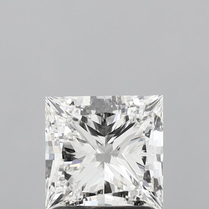 1.46 Carat Princess Shaped, Ideal Cut, F Color, VVS2 Clarity, IGI Certified Lab Grown Diamond