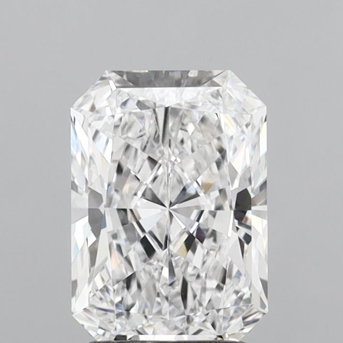 2.09 Carat Radiant Shaped, Ideal Cut, D Color, IF Clarity, IGI Certified Lab Grown Diamond
