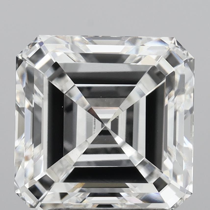 3.03 Carat Asscher Shaped, Excellent Cut, F Color, VVS2 Clarity, IGI Certified Lab Grown Diamond