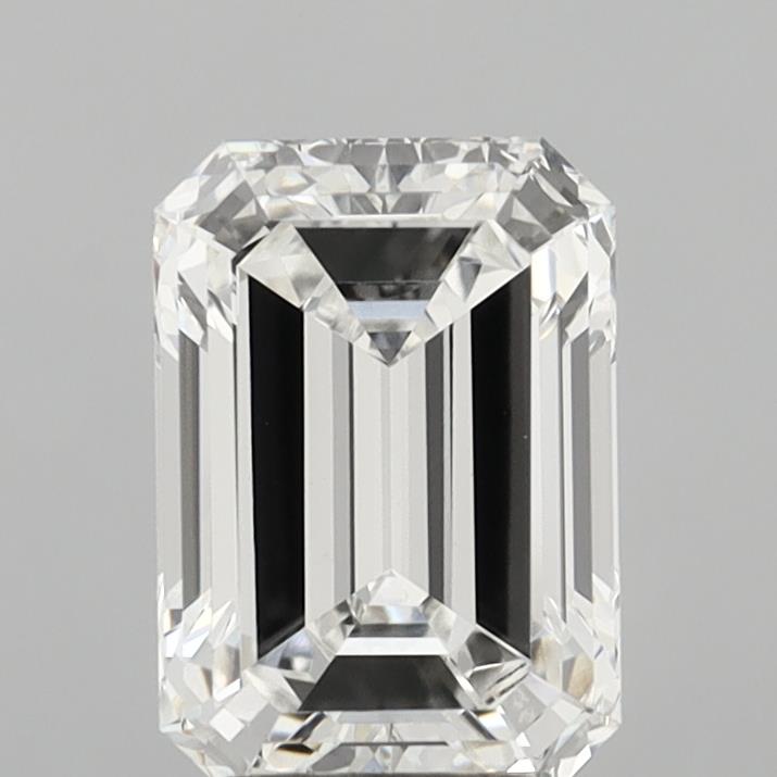 3.09 Carat Emerald Shaped, Ideal Cut, F Color, VS1 Clarity, IGI Certified Lab Grown Diamond