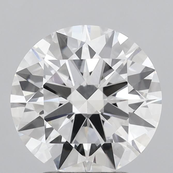 2.81 Carat Round Shaped, Ideal Cut, D Color, VVS2 Clarity, IGI Certified Lab Grown Diamond