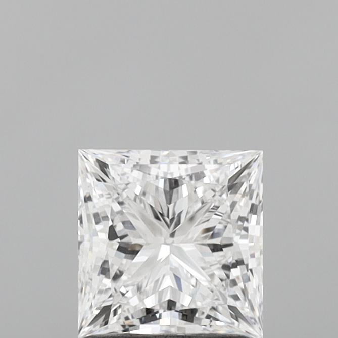 1.34 Carat Princess Shaped, Ideal Cut, D Color, VVS2 Clarity, IGI Certified Lab Grown Diamond
