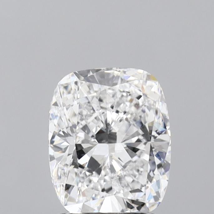 1.50 Carat Cushion Shaped, Ideal Cut, D Color, VS2 Clarity, IGI Certified Lab Grown Diamond