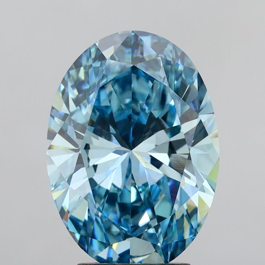 3.91 Carat Oval Shaped, Ideal Cut, VVS2 Clarity, IGI Certified Lab Grown Diamond