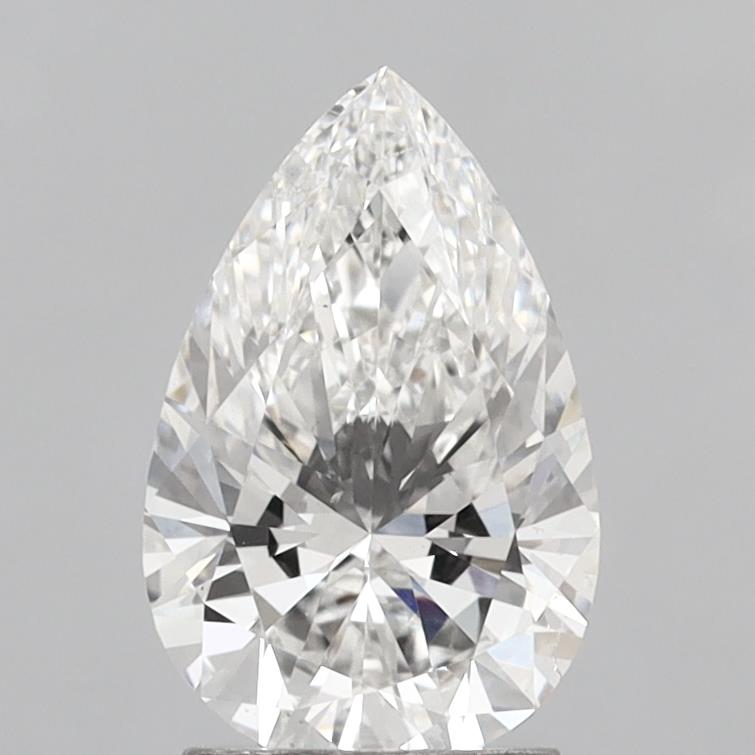 2.08 Carat Pear Shaped, Ideal Cut, F Color, VS1 Clarity, IGI Certified Lab Grown Diamond