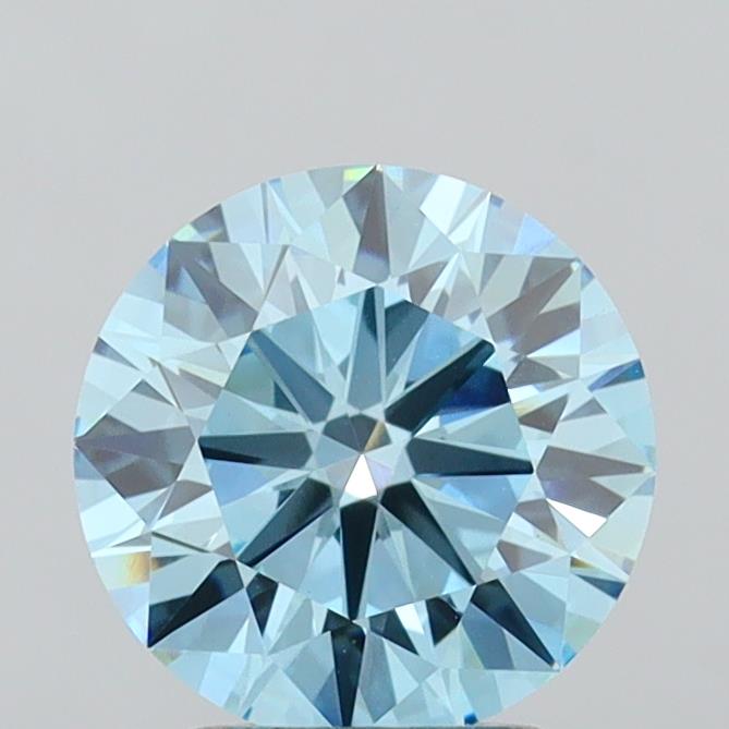 2.40 Carat Round Shaped, Ideal Cut, VS1 Clarity, IGI Certified Lab Grown Diamond