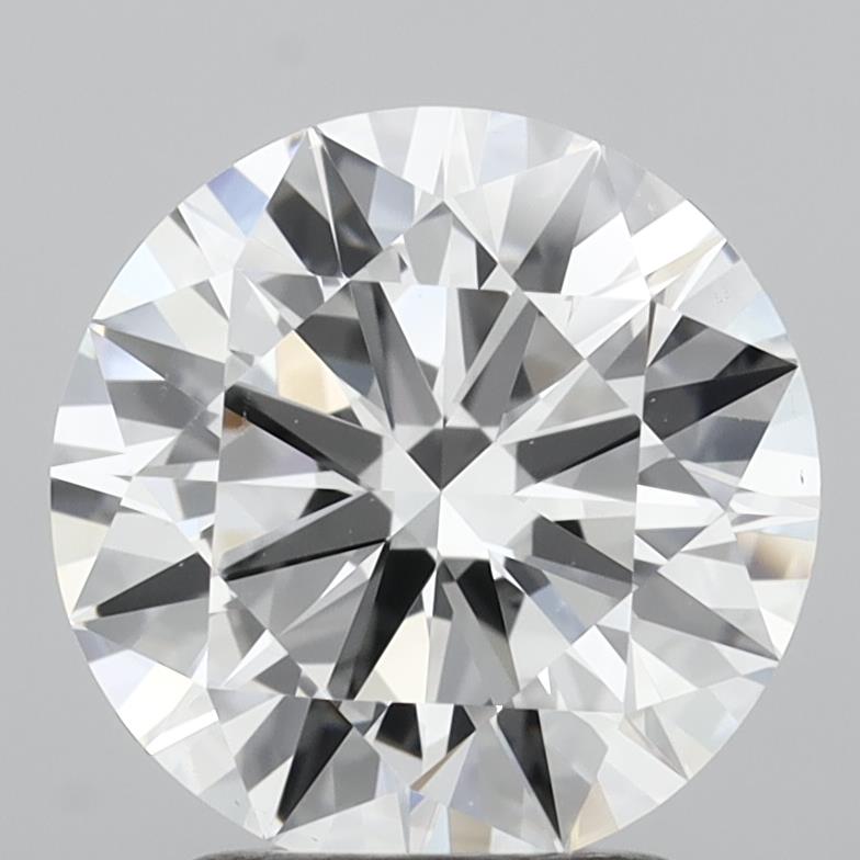 2.37 Carat Round Shaped, Excellent Cut, D Color, VS2 Clarity, IGI Certified Lab Grown Diamond