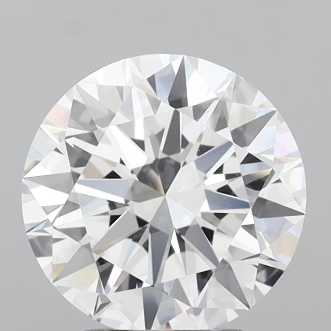 2.94 Carat Round Shaped, Excellent Cut, D Color, VVS2 Clarity, IGI Certified Lab Grown Diamond