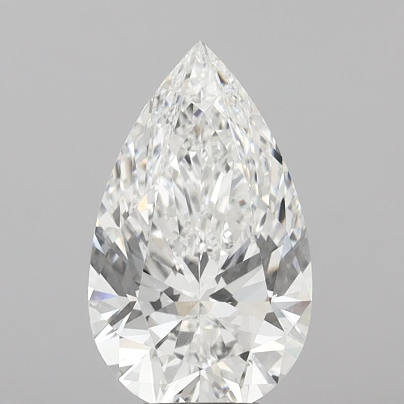 5.10 Carat Pear Shaped, Ideal Cut, E Color, VVS2 Clarity, IGI Certified Lab Grown Diamond