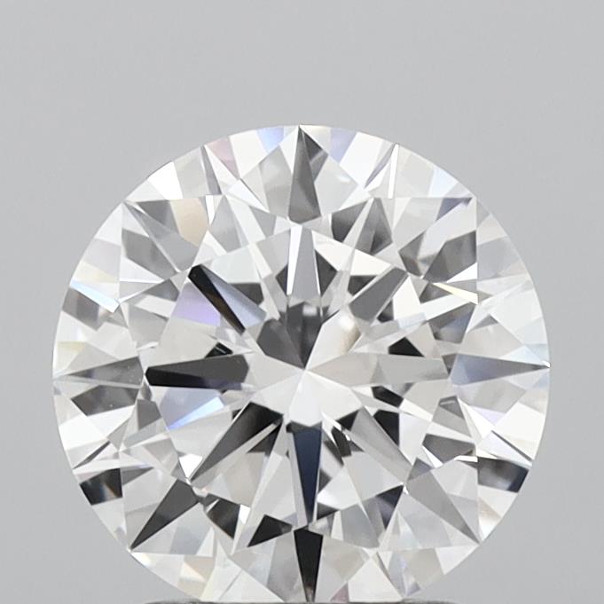 1.87 Carat Round Shaped, Excellent Cut, D Color, VS2 Clarity, IGI Certified Lab Grown Diamond