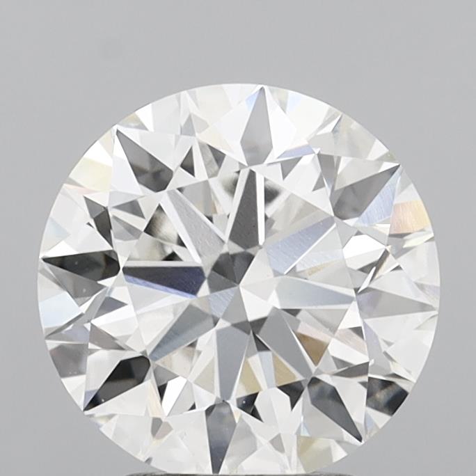 3.04 Carat Round Shaped, Excellent Cut, F Color, VVS2 Clarity, IGI Certified Lab Grown Diamond