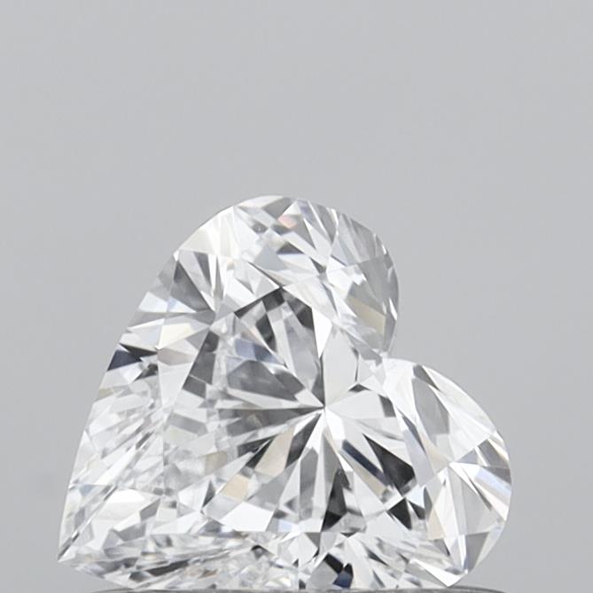 0.52 Carat Heart Shaped, Very Good Cut, D Color, VVS2 Clarity, IGI Certified Lab Grown Diamond